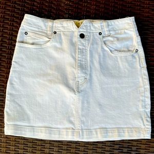 Free people denim mini white skirt - we the free